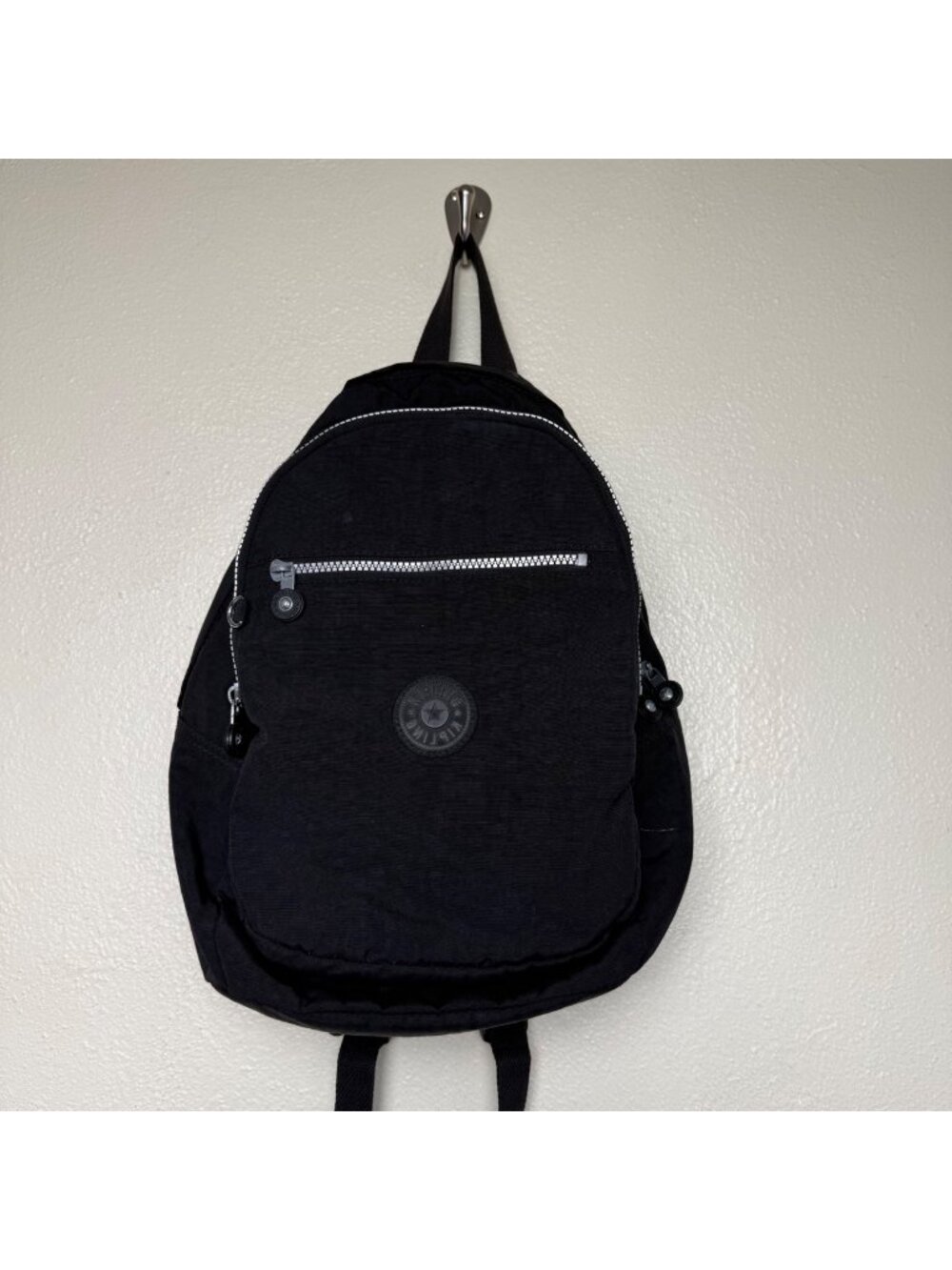 Kipling Challenger Backpack -Black Tonal Top Handle Carry